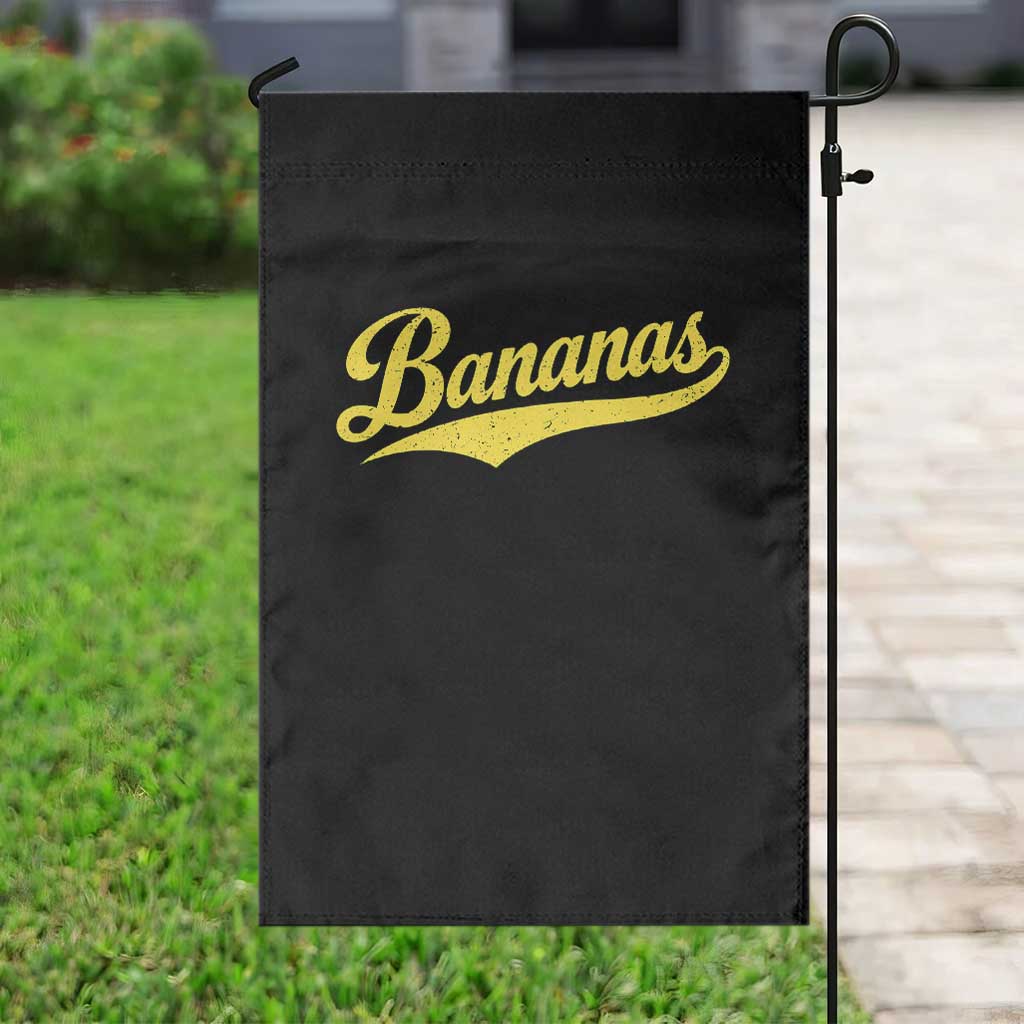 Bananas Retro Throwback Baseball Sport Lover Garden Flag TS11 Print Your Wear