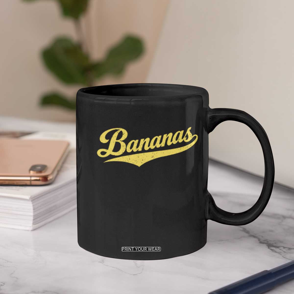 Bananas Retro Throwback Baseball Sport Lover Coffee Mug TS11 Print Your Wear