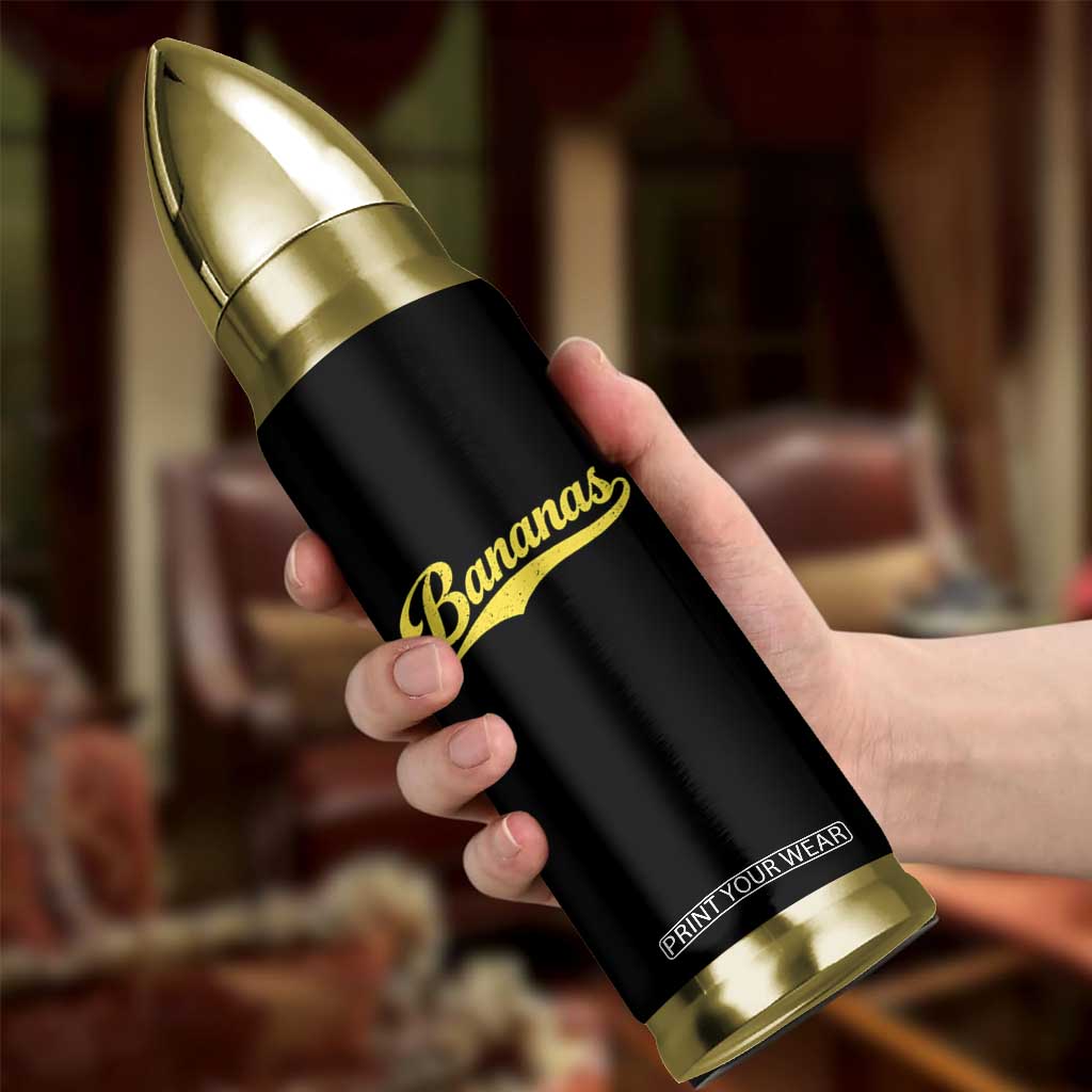 Bananas Retro Throwback Baseball Sport Lover Bullet Tumbler TS11 Print Your Wear