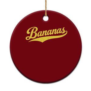 Bananas Retro Throwback Baseball Sport Lover Ceramic Ornament TS11 1pc Red Print Your Wear