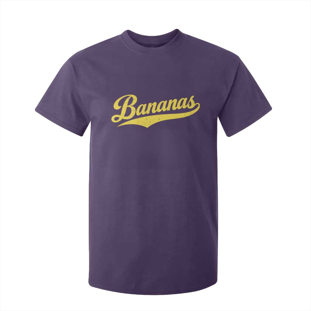 Bananas Retro Throwback Baseball Sport Lover T Shirt For Kid TS11 Purple Print Your Wear