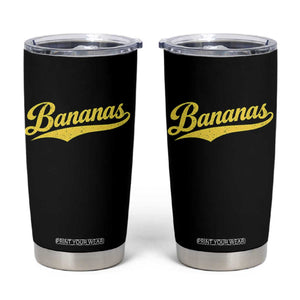 Bananas Retro Throwback Baseball Sport Lover Tumbler Cup TS11 Black Print Your Wear