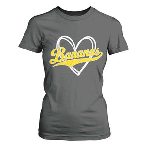 Bananas Vintage Heart Baseball Fan Game Day T Shirt For Women TS11 Dark Heather Print Your Wear