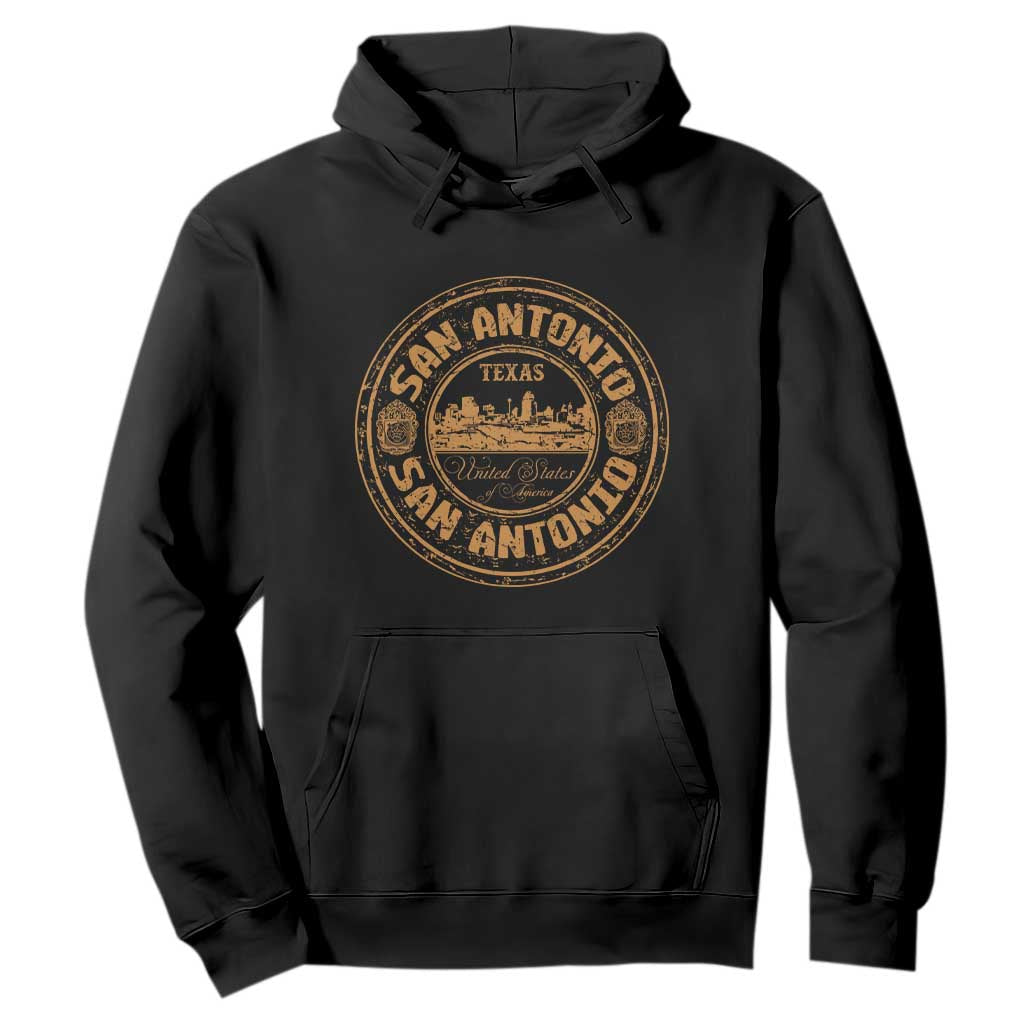 San Antonio Texas TX Vintage Souvenir Texan Pride Hoodie TS11 Black Print Your Wear
