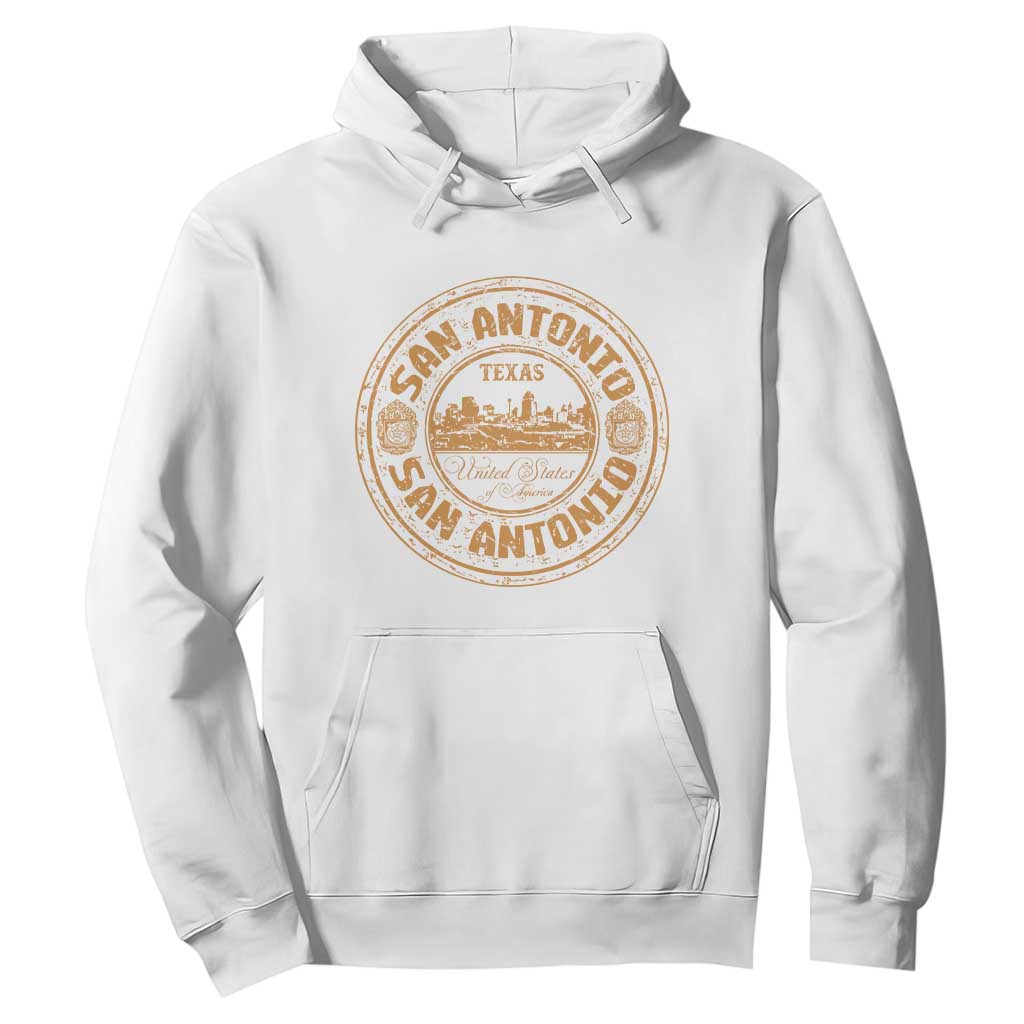 San Antonio Texas TX Vintage Souvenir Texan Pride Hoodie TS11 White Print Your Wear