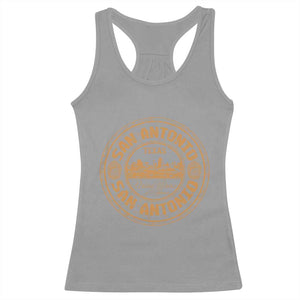 San Antonio Texas TX Vintage Souvenir Texan Pride Racerback Tank Top TS11 Sport Gray Print Your Wear