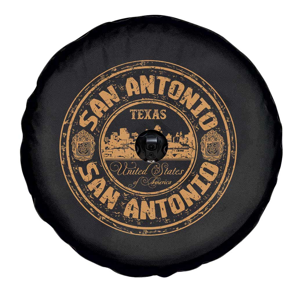 San Antonio Texas TX Vintage Souvenir Texan Pride Spare Tire Cover TS11 Print Your Wear