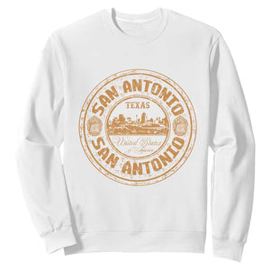 San Antonio Texas TX Vintage Souvenir Texan Pride Sweatshirt TS11 White Print Your Wear