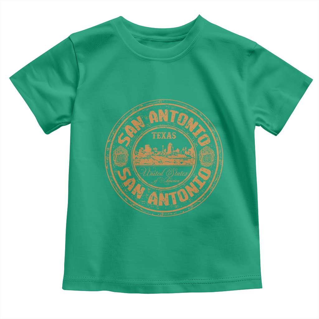San Antonio Texas TX Vintage Souvenir Texan Pride Toddler T Shirt TS11 Irish Green Print Your Wear
