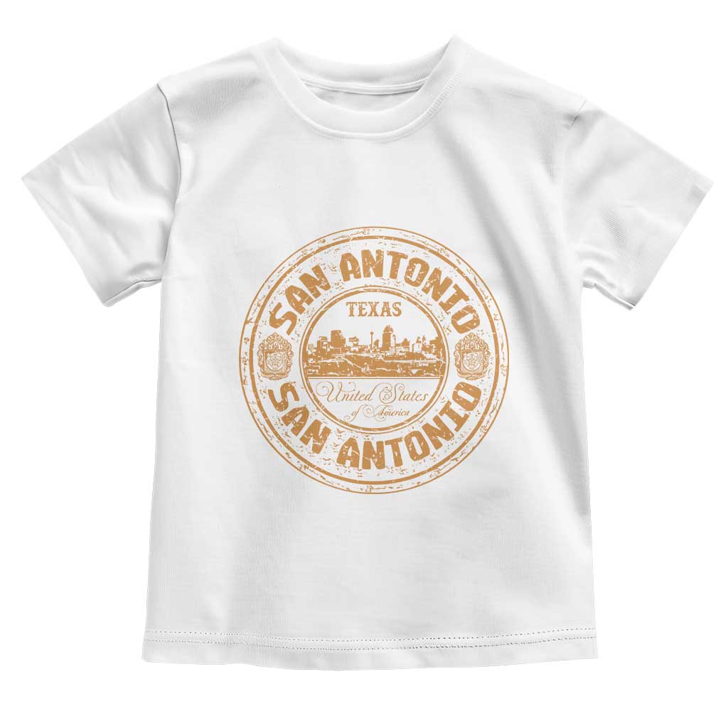 San Antonio Texas TX Vintage Souvenir Texan Pride Toddler T Shirt TS11 White Print Your Wear