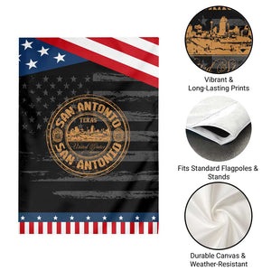 San Antonio Texas TX Vintage Souvenir Texan Pride Patriotic Garden Flag TS11 Print Your Wear