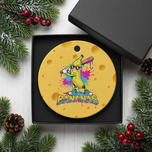 Funny Bananas Baseball Drip Ice Cream Sports Splatter Ceramic Ornament TS11 1pc Yellow Cheese Print Your Wear