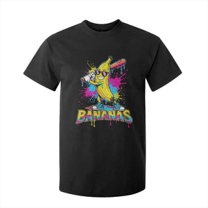 Funny Bananas Baseball Drip Ice Cream Sports Splatter T Shirt For Kid TS11 Black Print Your Wear
