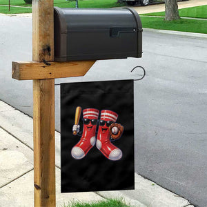 Funny Red Socks Playing Baseball Graphic Sport Game Day Garden Flag TS11 Print Your Wear