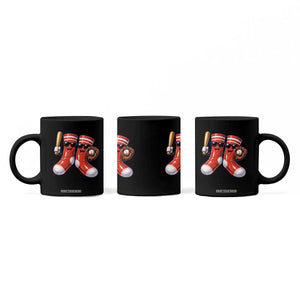 Funny Red Socks Playing Baseball Graphic Sport Game Day Coffee Mug TS11 Print Your Wear