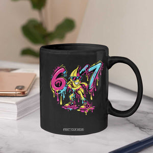 Funny 67 Banana Baseball Drip Ice Cream Six Seven Meme Coffee Mug TS11 Print Your Wear