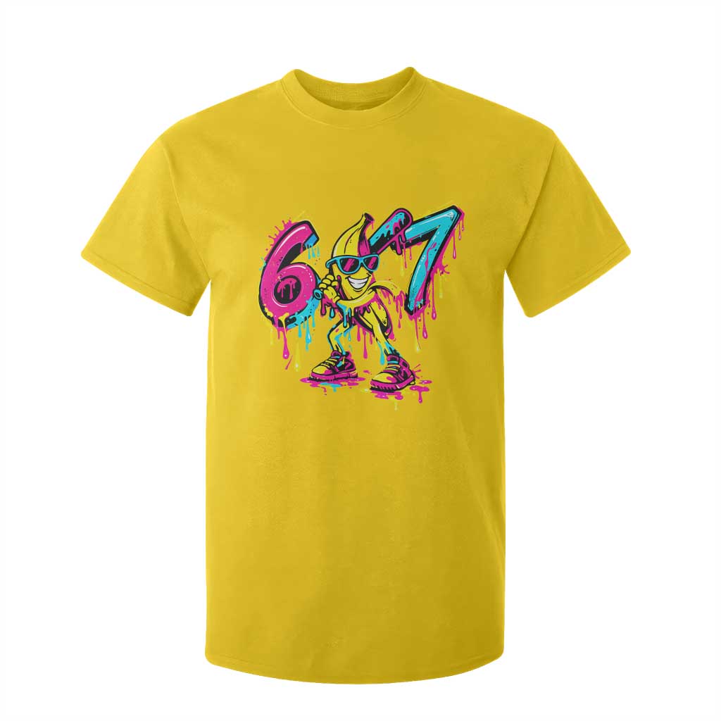 Funny 67 Banana Baseball Drip Ice Cream Six Seven Meme T Shirt For Kid TS11 Daisy Print Your Wear