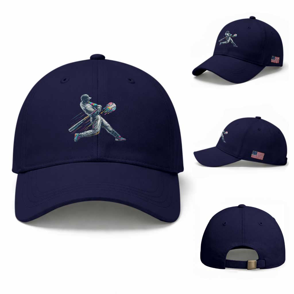 Ice Cream Baseball Player Dripping Game Day Baseball Cap
