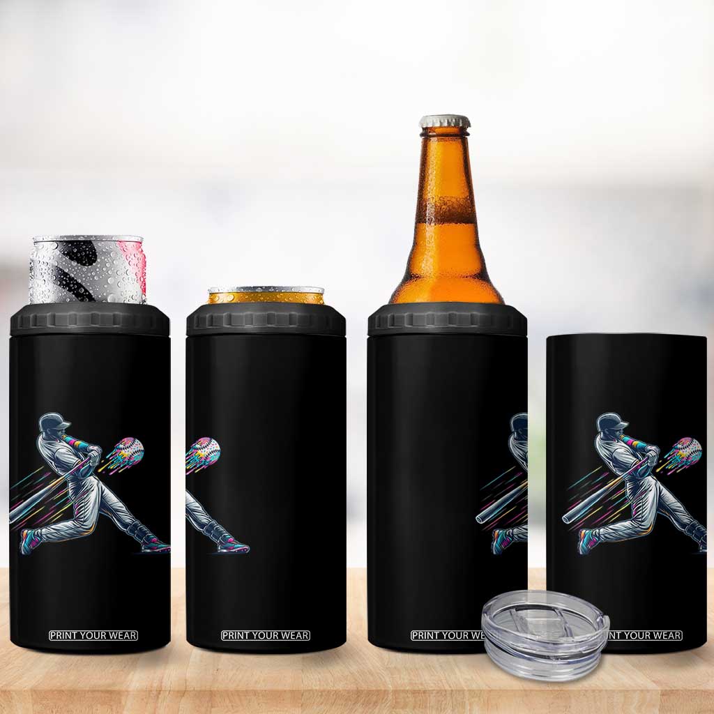 Ice Cream Baseball Player Dripping Game Day 4 in 1 Can Cooler Tumbler TS11 Print Your Wear
