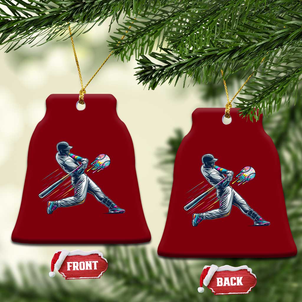 Ice Cream Baseball Player Dripping Game Day Ceramic Ornament TS11 Print Your Wear