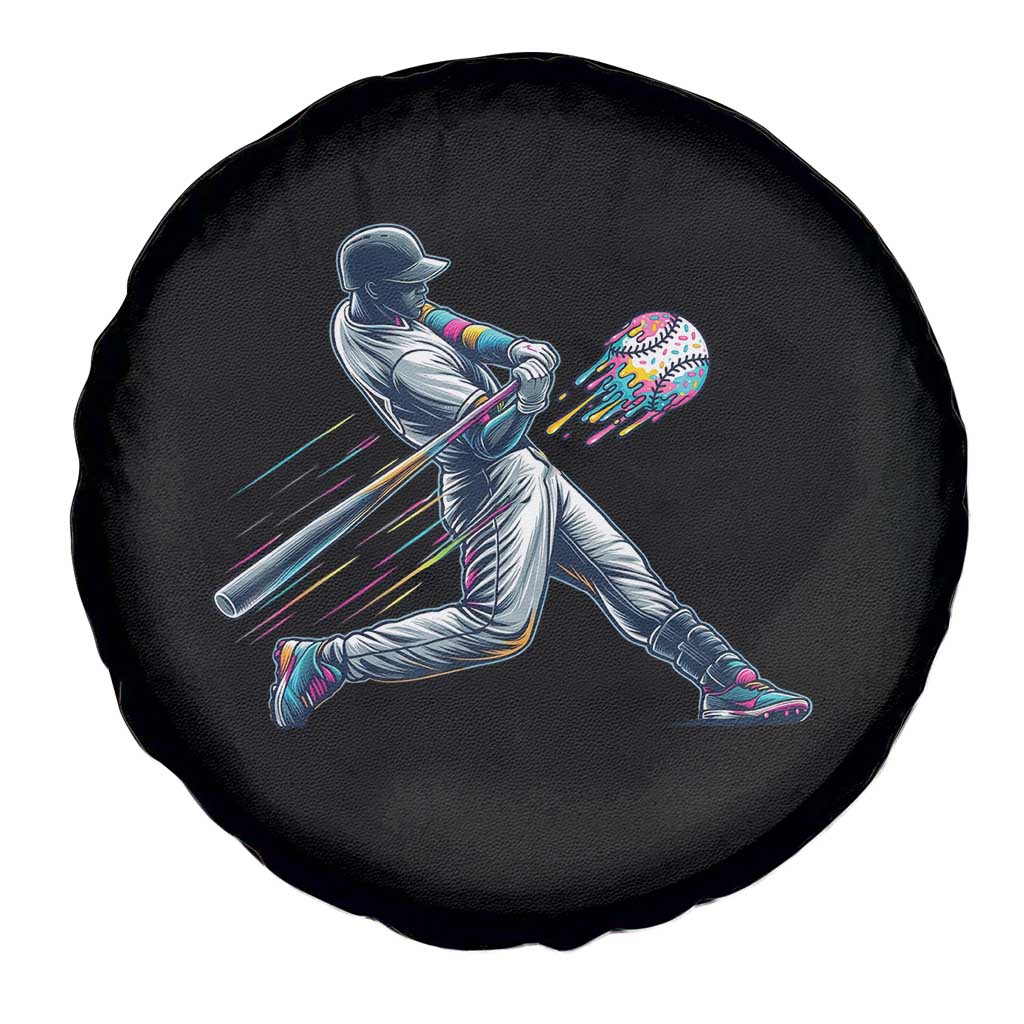 Ice Cream Baseball Player Dripping Game Day Spare Tire Cover TS11 Print Your Wear