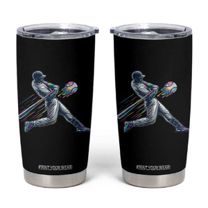 Ice Cream Baseball Player Dripping Game Day Tumbler Cup TS11 Black Print Your Wear
