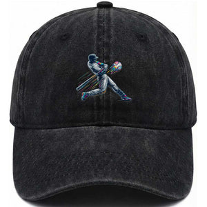 Ice Cream Baseball Player Dripping Game Day Washed Cotton Baseball Cap