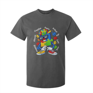 Funny 67 Autism Awareness T Shirt For Kid Six Seven Puzzle Meme Creative Brilliant Hope Love Kindness TS11 Dark Heather Print Your Wear
