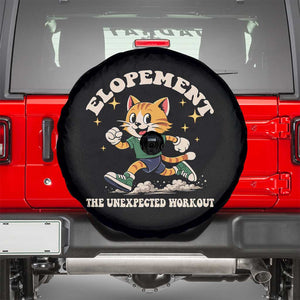 Elopement The Unexpected Workout Spare Tire Cover Autism Neurodiversity Cat TS11 Black Print Your Wear