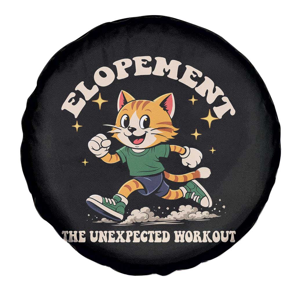 Elopement The Unexpected Workout Spare Tire Cover Autism Neurodiversity Cat TS11 Print Your Wear