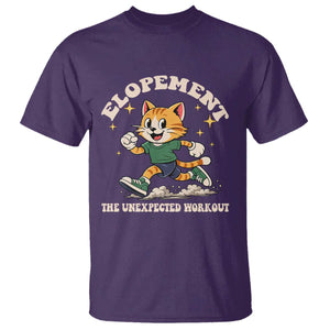 Elopement The Unexpected Workout T Shirt Autism Neurodiversity Cat TS11 Purple Print Your Wear