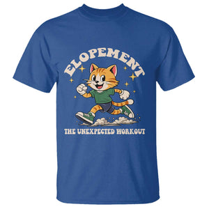Elopement The Unexpected Workout T Shirt Autism Neurodiversity Cat TS11 Royal Blue Print Your Wear