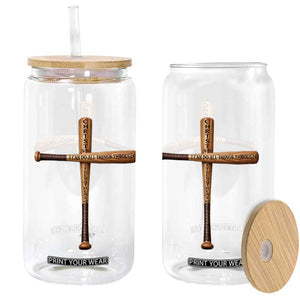 Christian Baseball Glass Can I Can Do All Things Through Christ Who Strengthens Me TS11 Print Your Wear