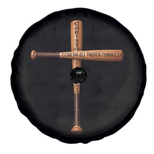 Christian Baseball Spare Tire Cover I Can Do All Things Through Christ Who Strengthens Me TS11 Print Your Wear