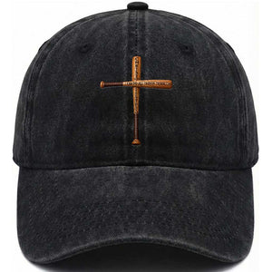 Christian Baseball Washed Cotton Baseball Cap I Can Do All Things Through Christ Who Strengthens Me TS11 Print Your Wear