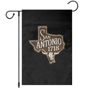 Vintage San Antonio Texas Est 1718 Longhorn Cow Skull Garden Flag TS11 Black Print Your Wear