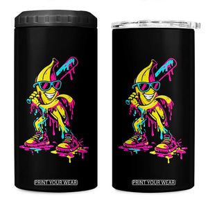 Funny Banana Baseball Drip Ice Cream Splatter 4 in 1 Can Cooler Tumbler TS11 One Size: 16 oz Black Print Your Wear