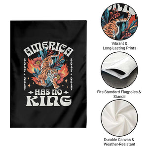 Funny America Has No King 8647 Garden Flag Vintage Boho Orange Tiger TS11 Print Your Wear