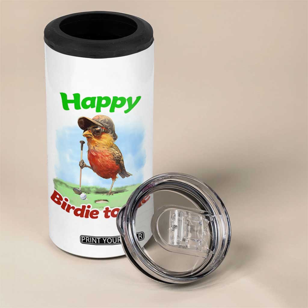 Funny Golf Birthday 4 in 1 Can Cooler Tumbler Happy Birdie To Me Golf Player TS11 Print Your Wear