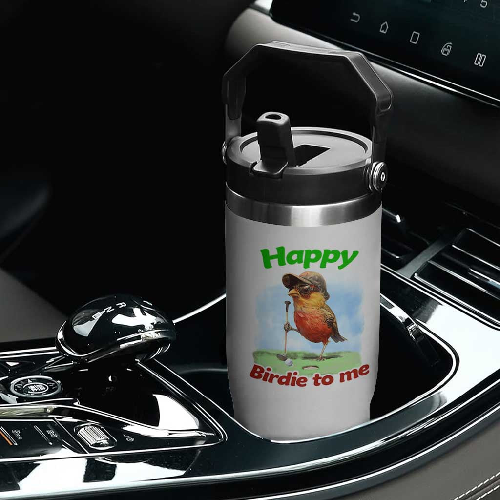 Funny Golf Birthday Flip Straw Tumbler Happy Birdie To Me Golf Player TS11 Print Your Wear