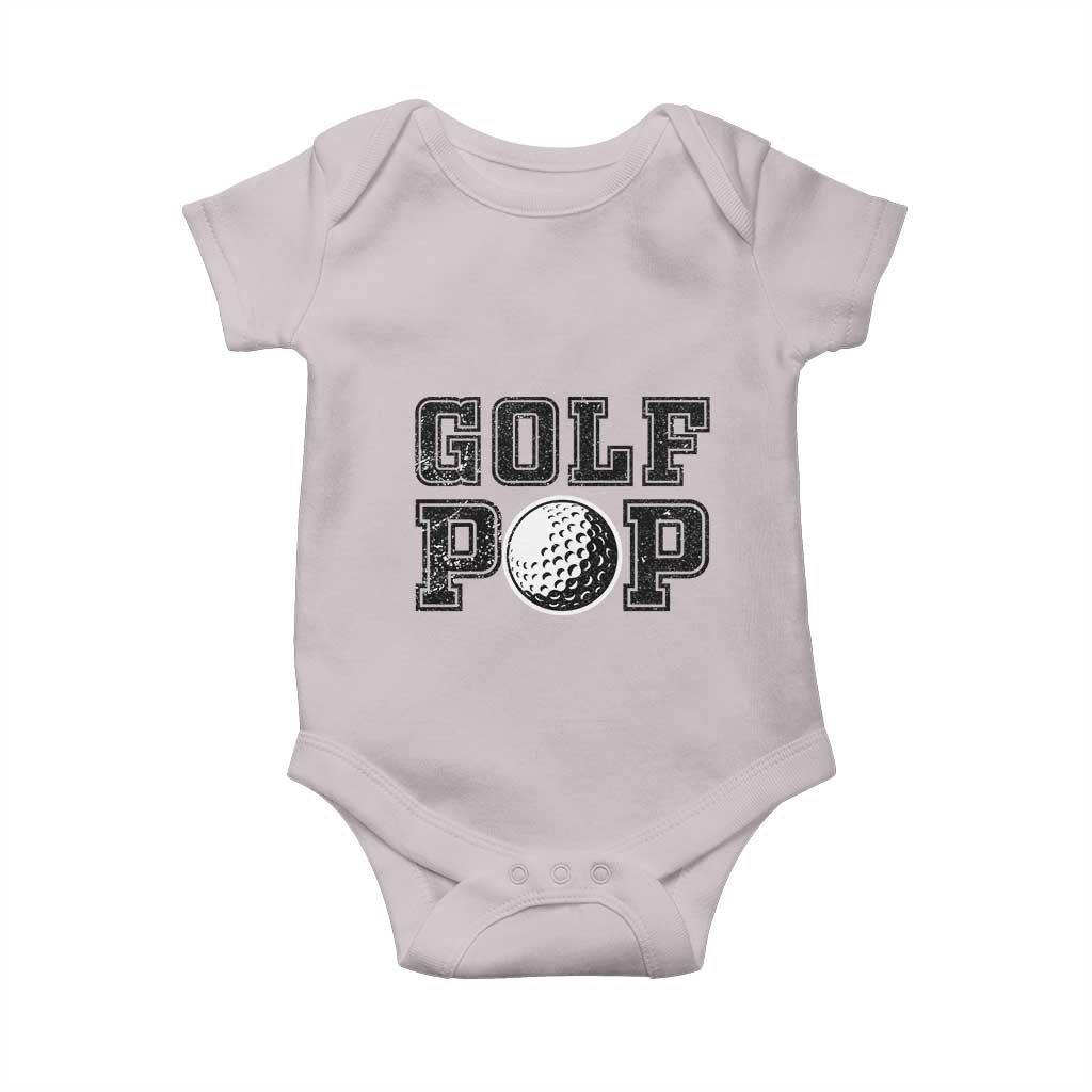 Golf Dad Baby Onesie Golf Pop Master Father's Day TS11 Ice Gray Print Your Wear