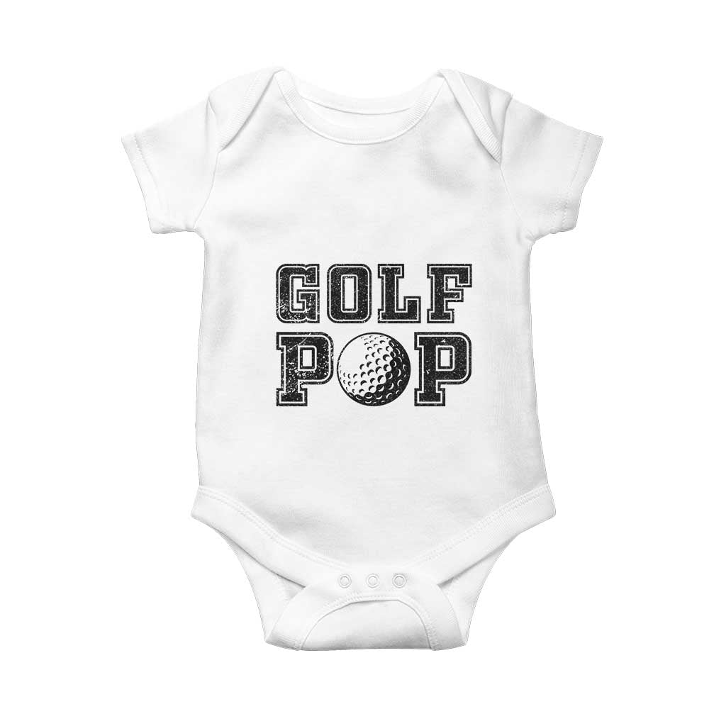 Golf Dad Baby Onesie Golf Pop Master Father's Day TS11 White Print Your Wear