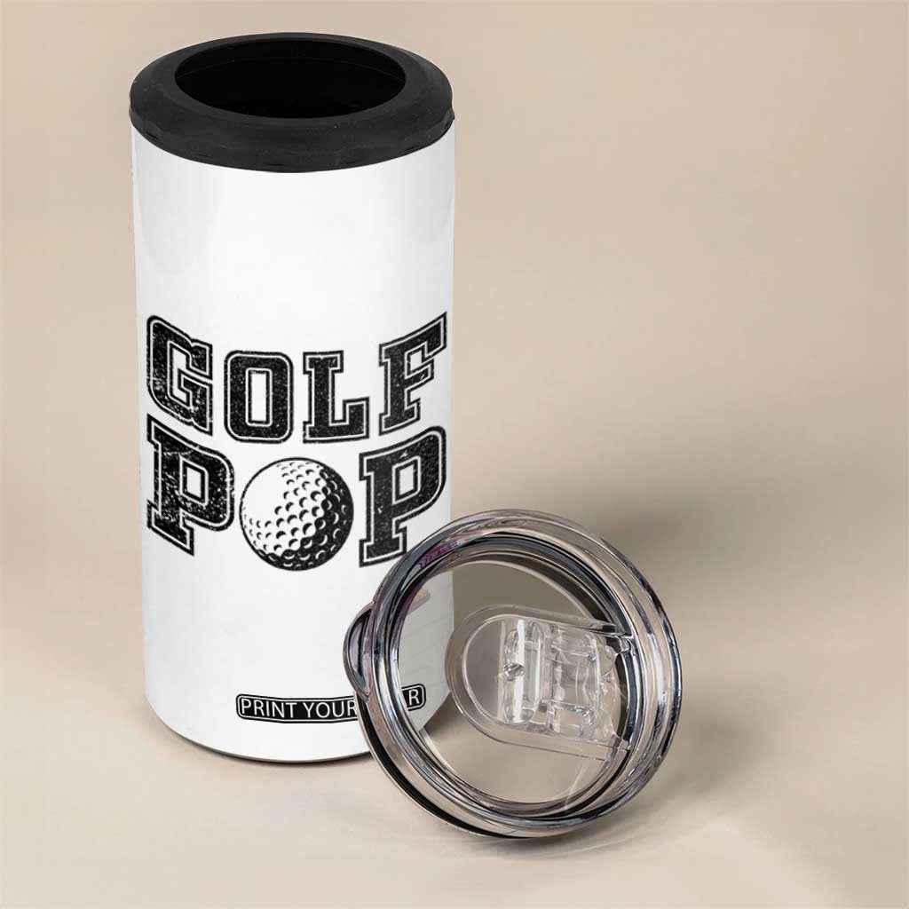 Golf Dad 4 in 1 Can Cooler Tumbler Golf Pop Master Father's Day TS11 Print Your Wear