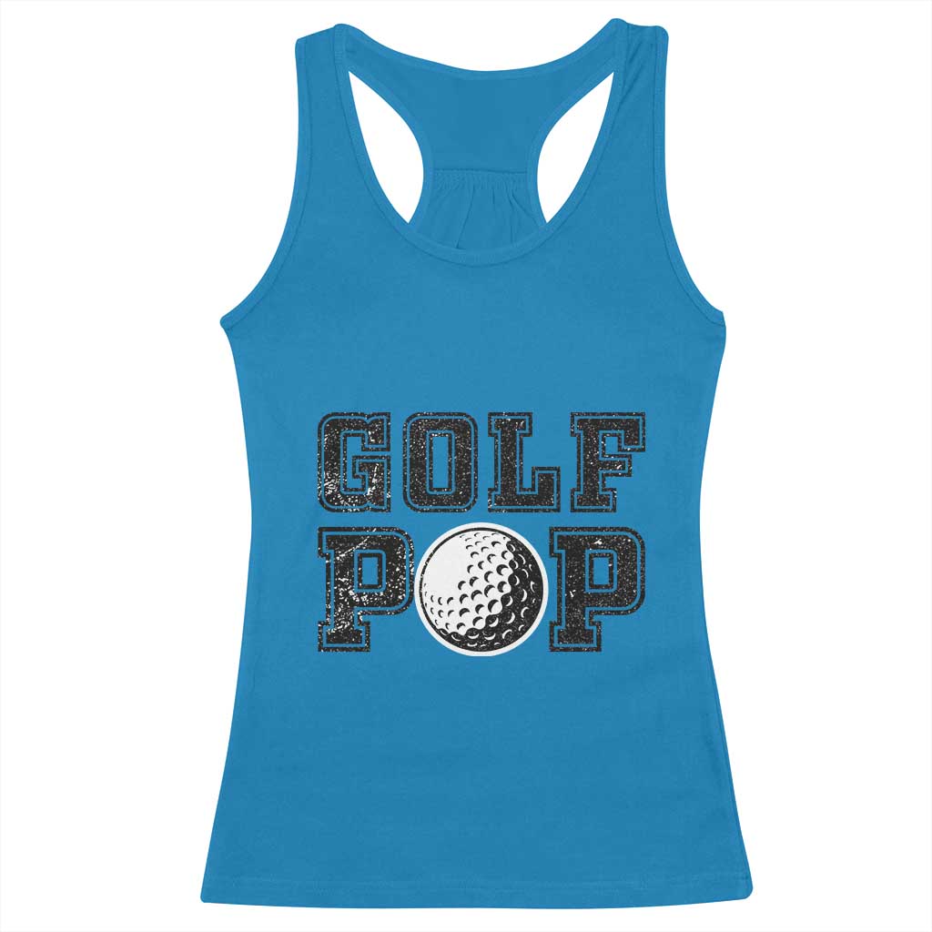 Golf Dad Racerback Tank Top Golf Pop Master Father's Day TS11 Sapphire Print Your Wear