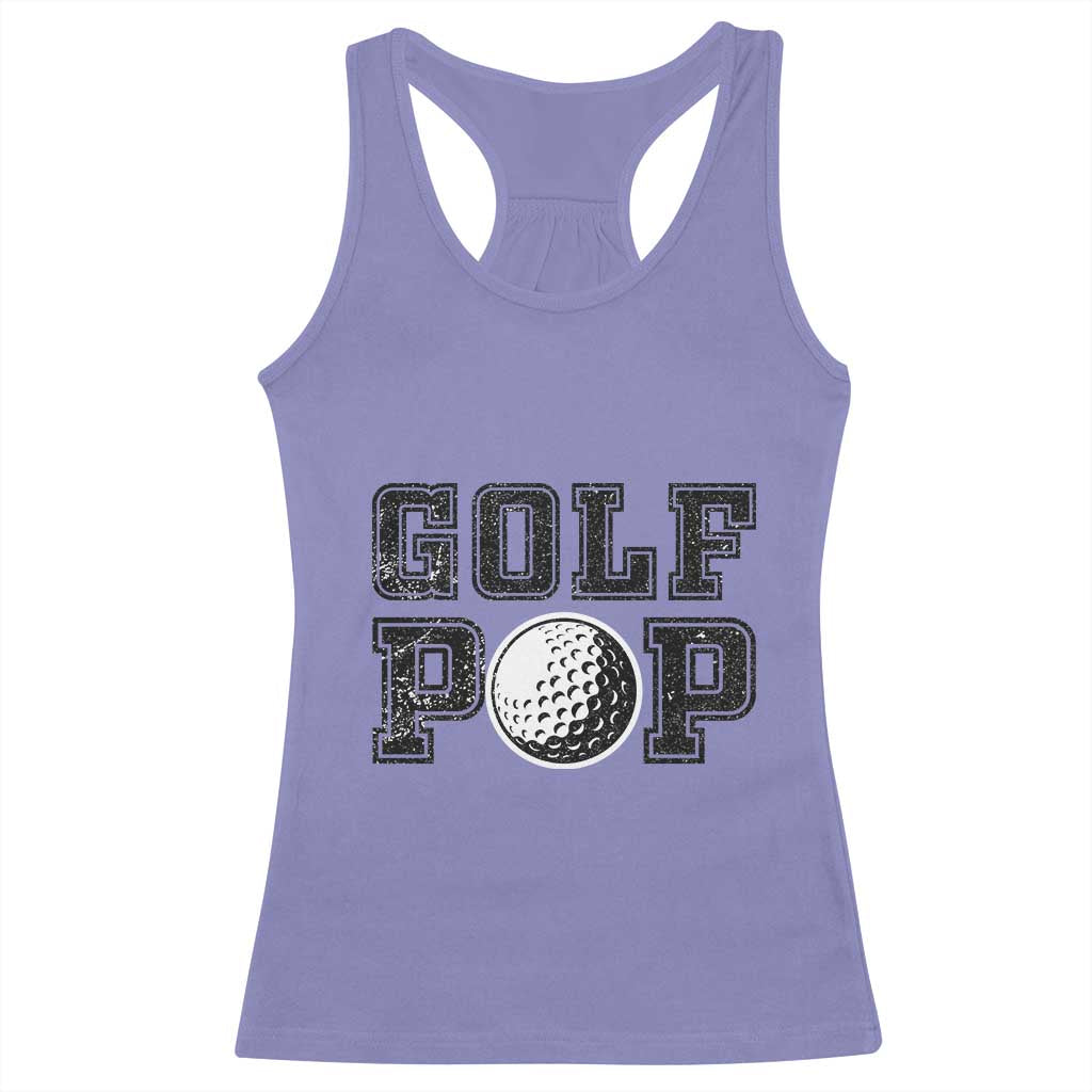 Golf Dad Racerback Tank Top Golf Pop Master Father's Day TS11 Violet Print Your Wear