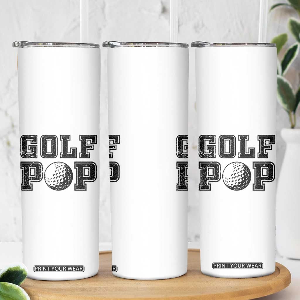 Golf Dad Skinny Tumbler Golf Pop Master Father's Day TS11 Print Your Wear