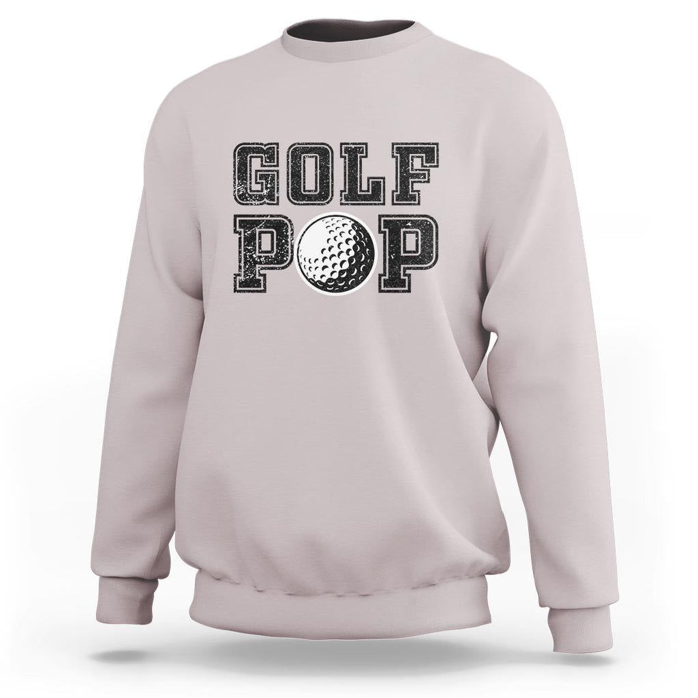 Golf Dad Sweatshirt Golf Pop Master Father's Day TS11 Ice Gray Print Your Wear