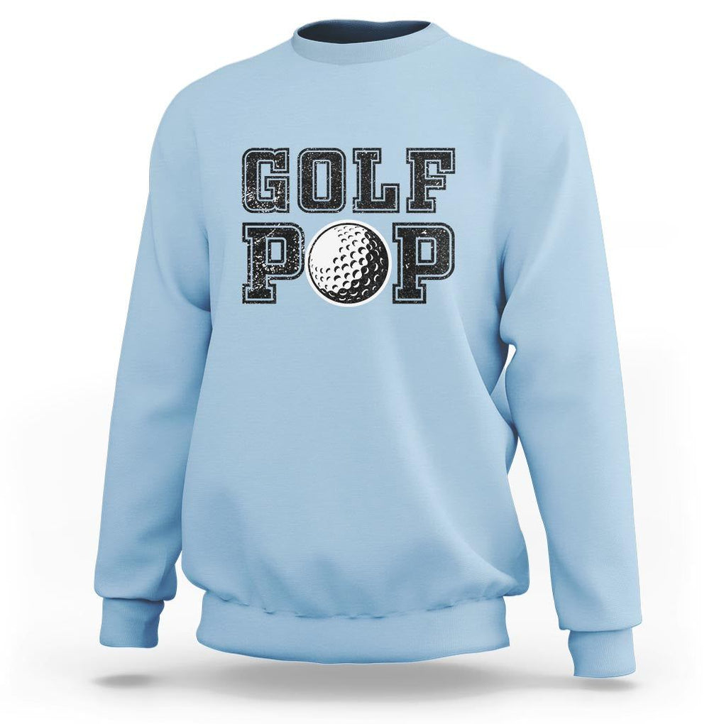 Golf Dad Sweatshirt Golf Pop Master Father's Day TS11 Light Blue Print Your Wear