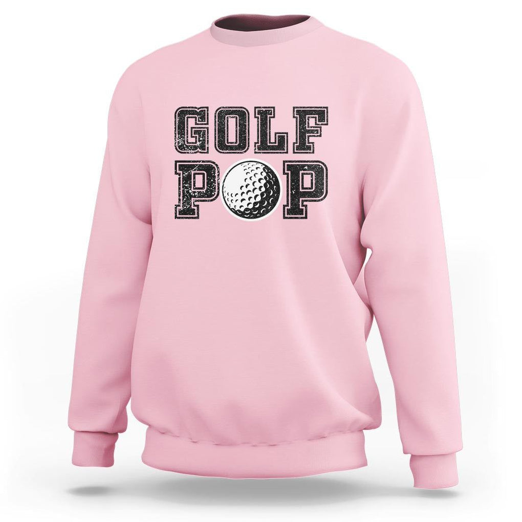 Golf Dad Sweatshirt Golf Pop Master Father's Day TS11 Light Pink Print Your Wear