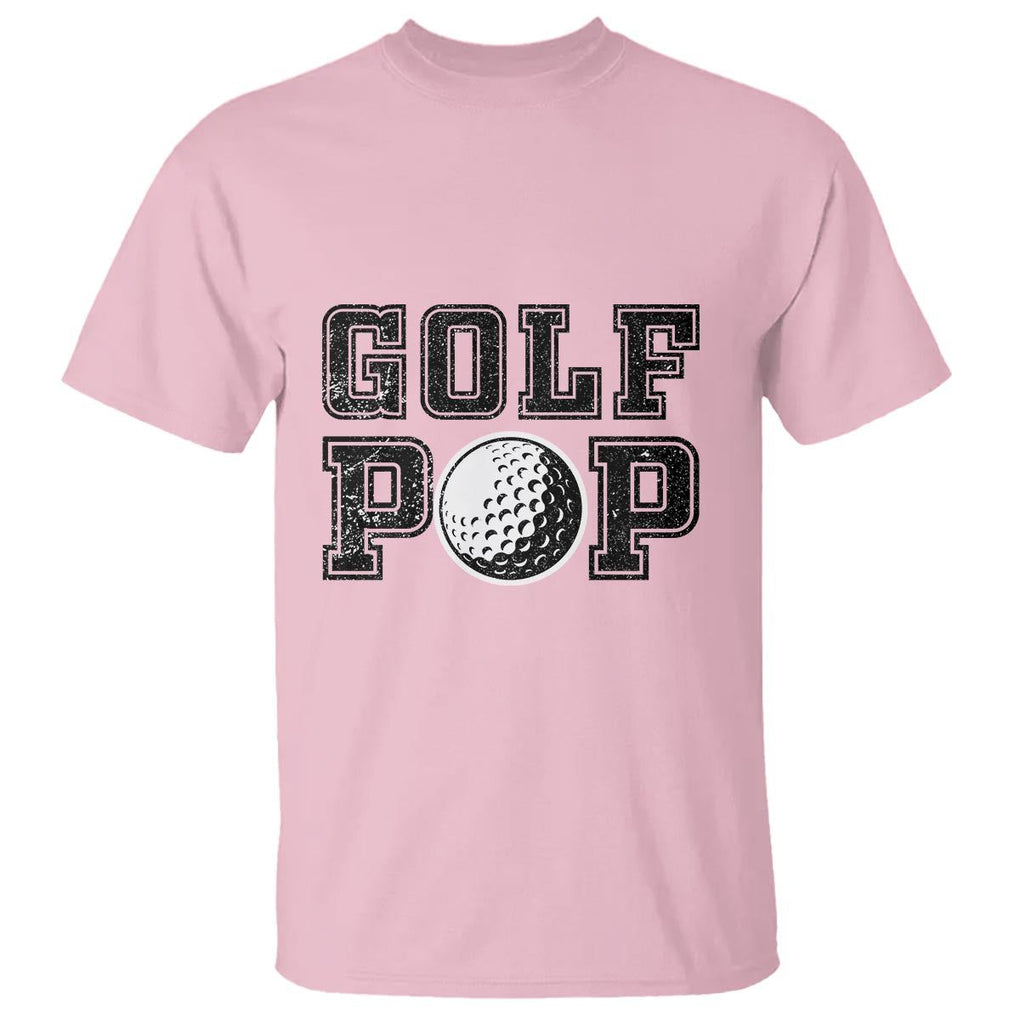 Golf Dad T Shirt Golf Pop Master Father's Day TS11 Light Pink Print Your Wear
